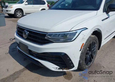 2022 Volkswagen Tiguan 2.0T Se R-Line Black from USA, damaged, VIN 3VV8B7AX0NM007523